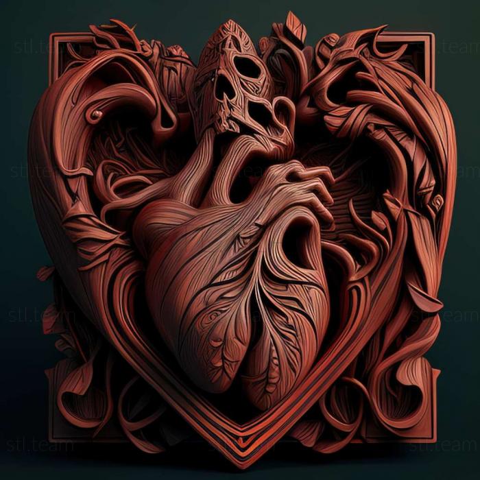 3D model Where Is My Heart game (STL)